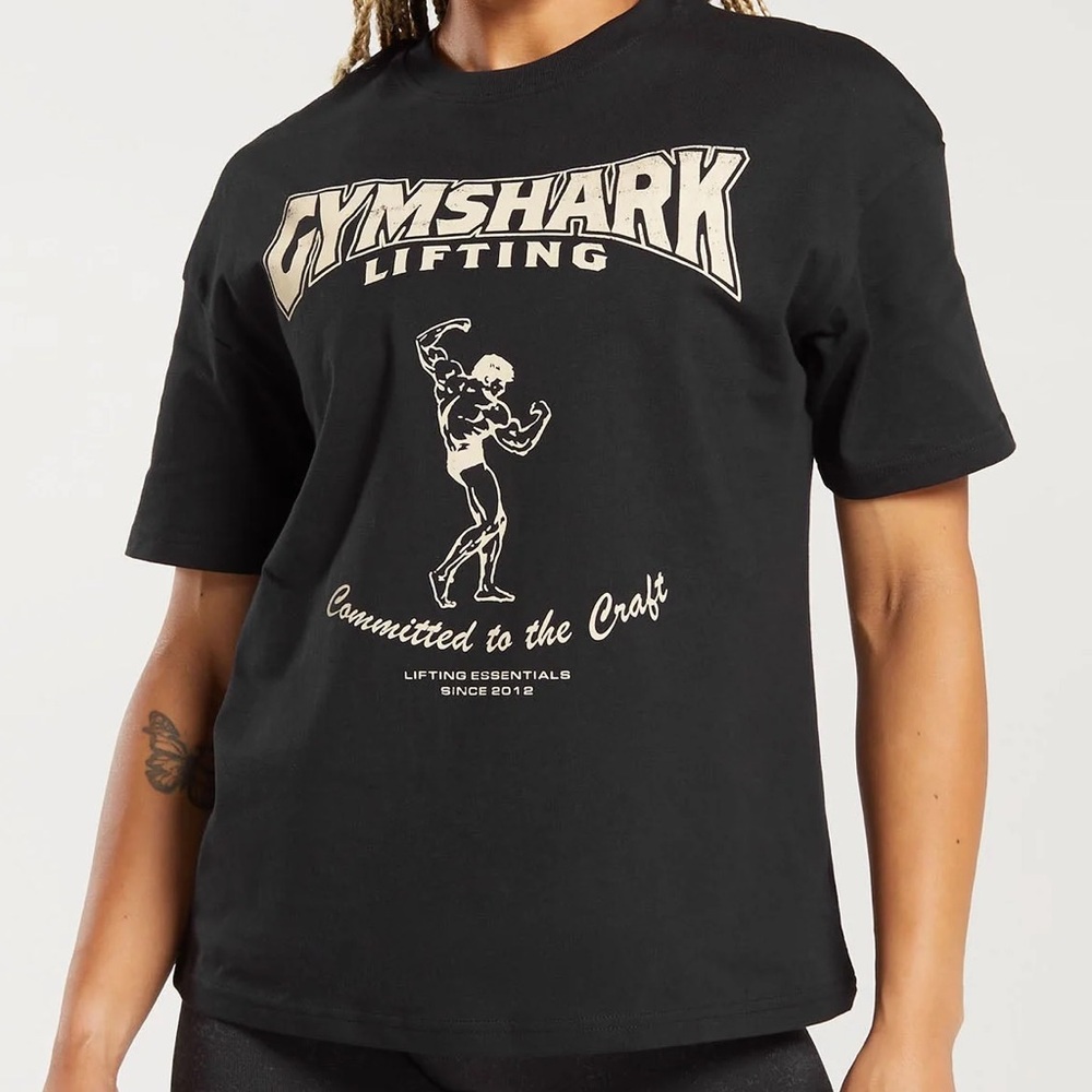 Gymshark Black Lifting Tee